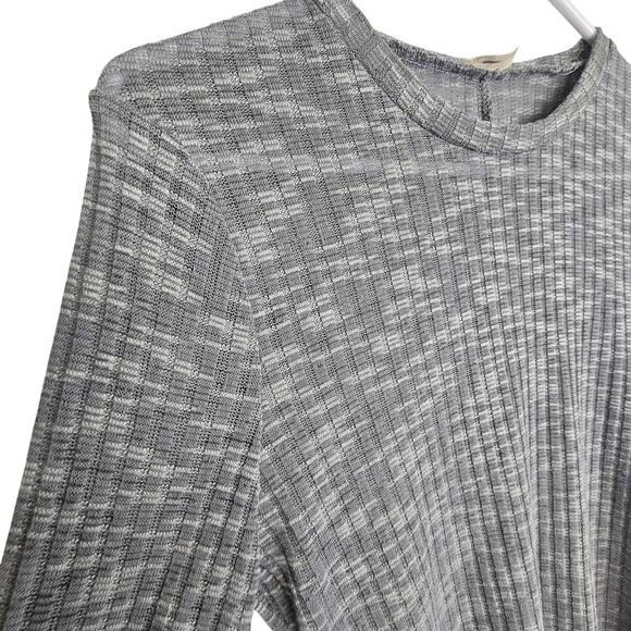 Free People Intimately Women Sheer Ribbed Crewneck Size S Minimalist Clean Girl - Picture 5 of 8